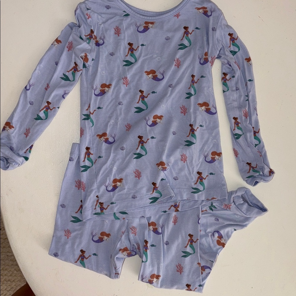 Kyte BABY mermaid bamboo Pajama Set 3T - Picture 2 of 7
